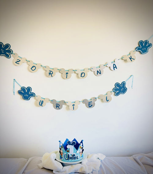 Corona cumpleaños Mickey bebe