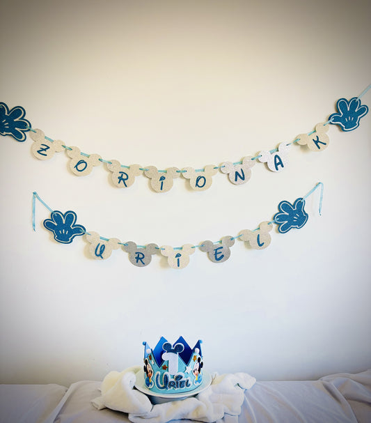 Corona cumpleaños Mickey bebe